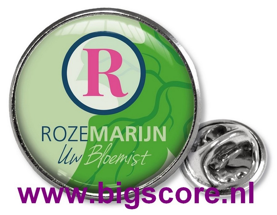 Doming pin Ø 25 mm K3062 compleet met uw ontwerp